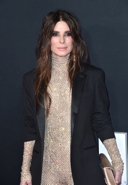 sandra bullock sexy|Sandra Bullock Wore a Sparkly Nude Bodysuit to Her。